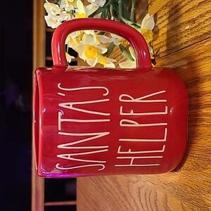Rae Dunn SANTA'S HELPER Mug